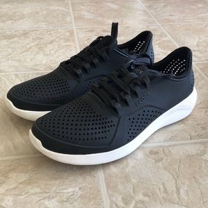 Crocs Women’s Black Literide Pacer Lace-up Sneakers Size 8
